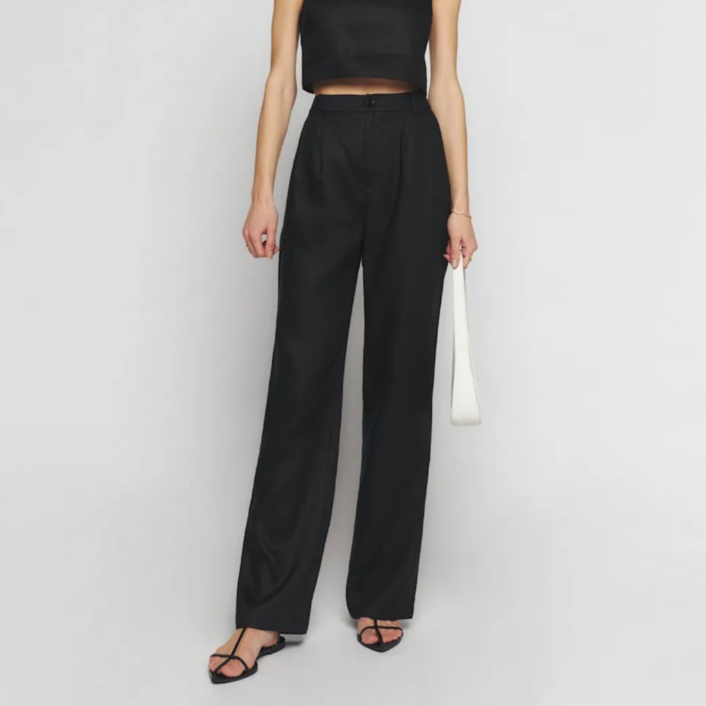 Nwot Reformation Olivia Linen Pants Size 6
